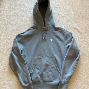 Vintage 90’s Champion Reverse Weave Sky Blue Hoodie Men’s Medium Made In USA